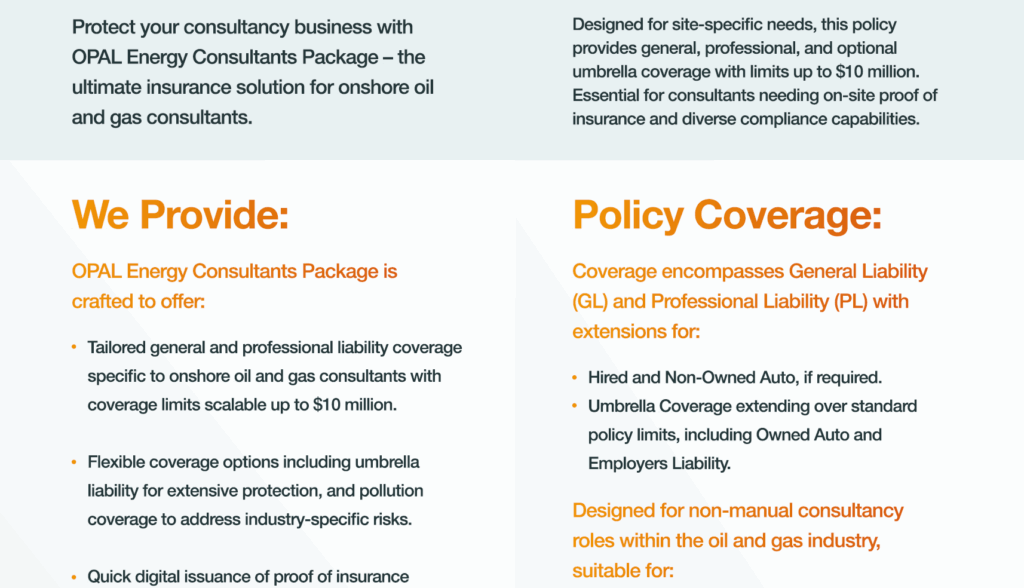 OPAL Energy Consultants Package